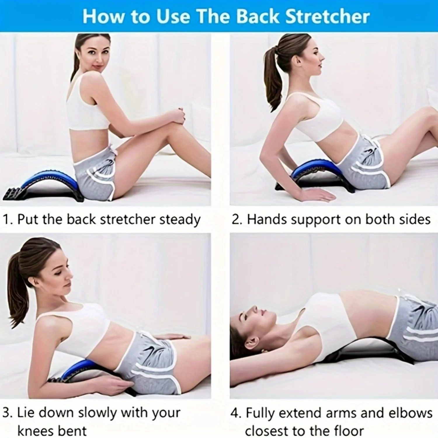 Posture Corrector Back Stretcher - Multi-Use Lumbar Support Device For Men & Women, Battery-Free
Posture Corrector Back Stretcher - Multi-Use Lumbar Support Device For Men & Women, Battery-Free