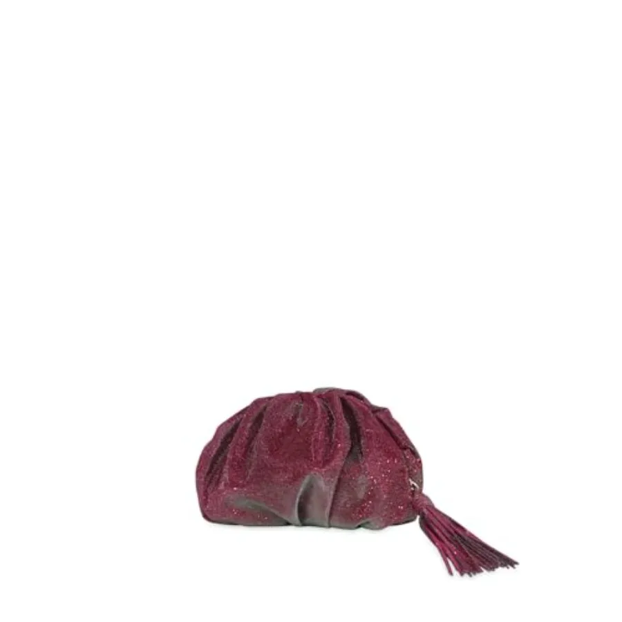 Ruched Clutch for evening events, satin fabric, deep burgundy, elegant textured ruching and compact handheld design
Ruched Clutch for evening events, satin fabric, deep burgundy, elegant textured ruching and compact handheld design