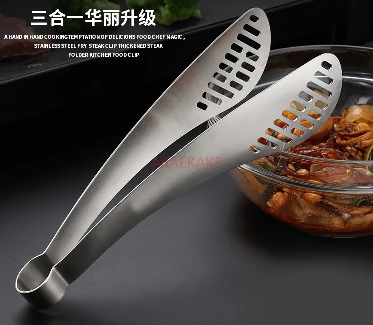 304 anti scalding barbecue steak clip buffet clip stainless steel food clip baking tool bread clip thickened
304 anti scalding barbecue steak clip buffet clip stainless steel food clip baking tool bread clip thickened