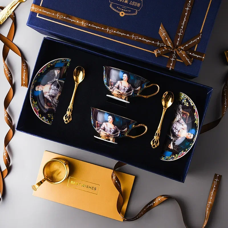 Retro Imperial European Coffee Cup Set Porcelain Tea Sets Luxury Gift Bone China Ceramic Cafe Wedding Decoration Drinkware
Retro Imperial European Coffee Cup Set Porcelain Tea Sets Luxury Gift Bone China Ceramic Cafe Wedding Decoration Drinkware