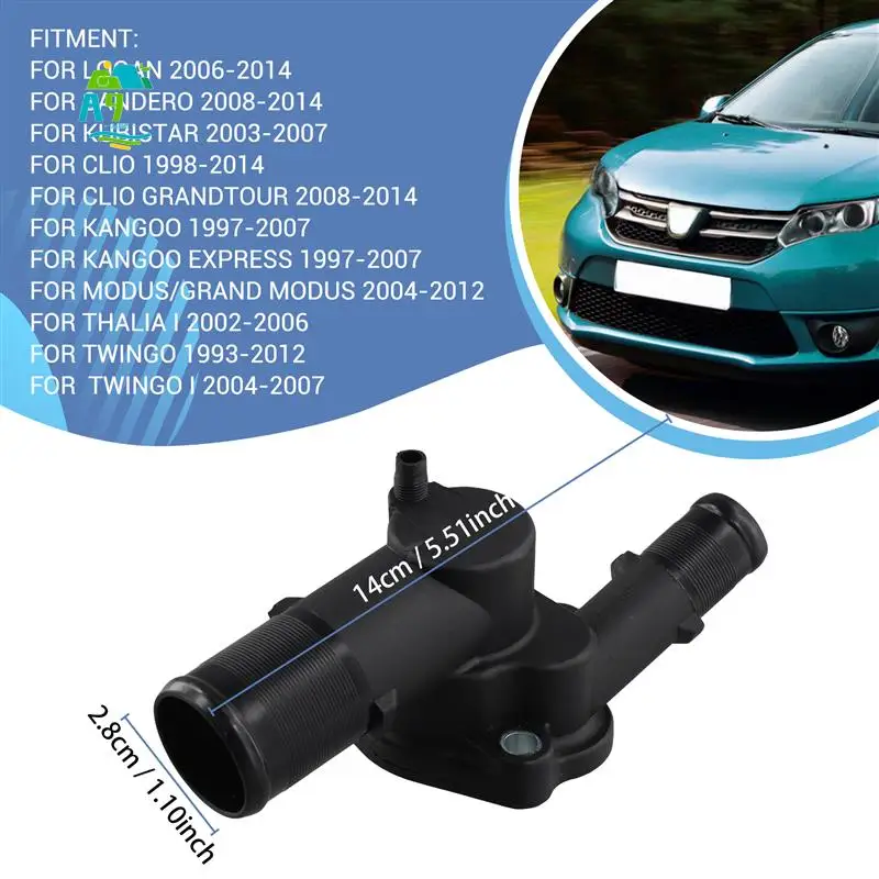 A09E-For Renault Clio Kangoo Twingo For Dacia Logan Sandero For Nissan Kubistar 8200660882 Engine Coolant Thermostat With Housin
A09E-For Renault Clio Kangoo Twingo For Dacia Logan Sandero For Nissan Kubistar 8200660882 Engine Coolant Thermostat With Housin