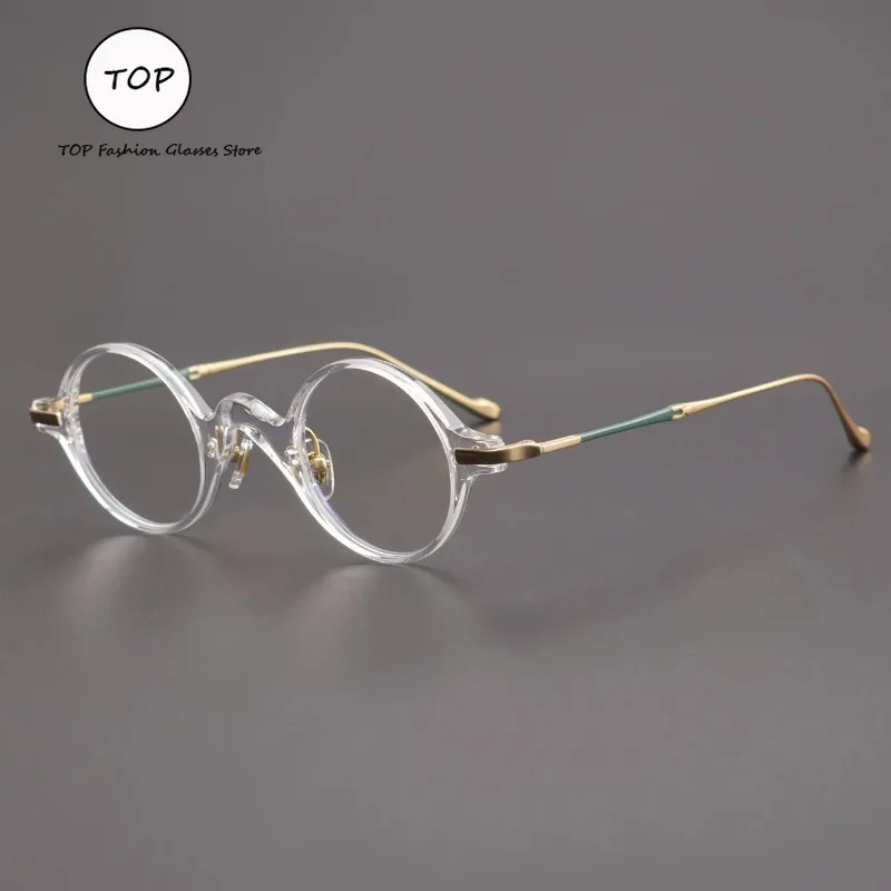 Vintage Fashion Personality Pure Titanium Round Frame Men Glasses Frame Can Be Matched with Myopia Presbyopia Women Plate Frames
Vintage Fashion Personality Pure Titanium Round Frame Men Glasses Frame Can Be Matched with Myopia Presbyopia Women Plate Frames