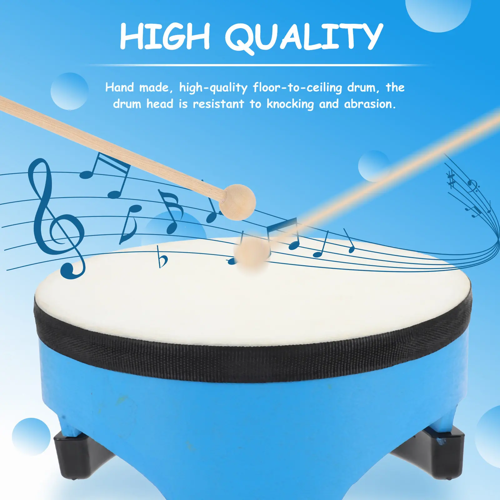 1Set Percussion Drum Premium Sheepskin Floor Instrument for Early Music Learning Hand Brain Coordination
1Set Percussion Drum Premium Sheepskin Floor Instrument for Early Music Learning Hand Brain Coordination