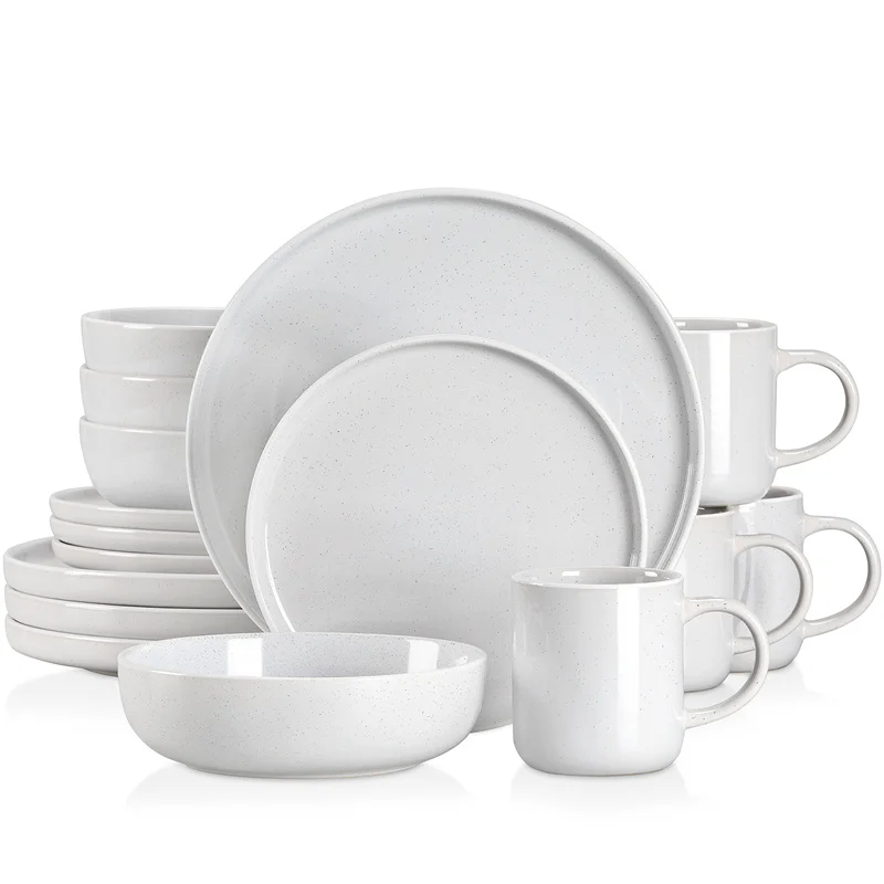 16Piece Ceramic Stoneware Dinner Plates Set with 4*Dinner Plate/Dessert Plate/850ml Bowl/340ml Mug Tableware Set
16Piece Ceramic Stoneware Dinner Plates Set with 4*Dinner Plate/Dessert Plate/850ml Bowl/340ml Mug Tableware Set