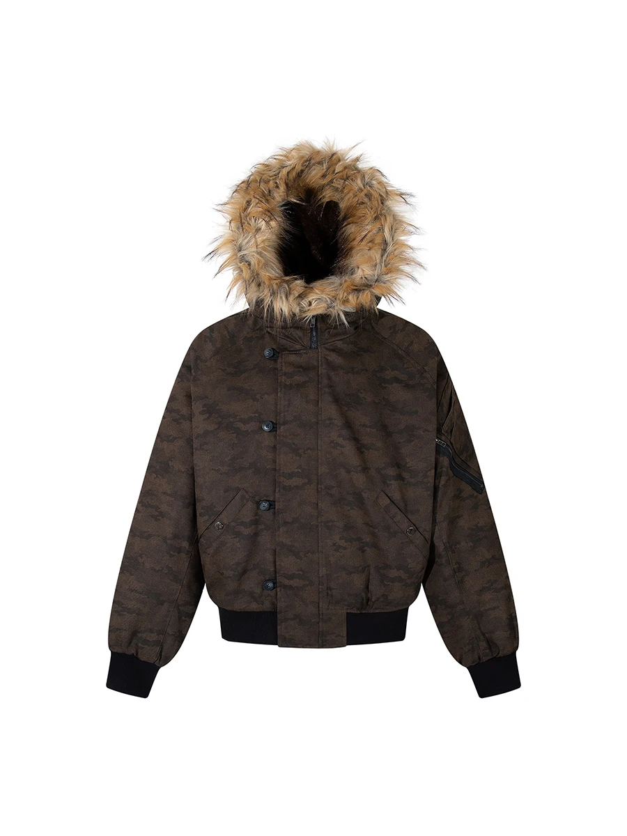 TR Bruift American Detachable Fur Collar Loose Thi Warm Cotton Jaet Youth Casual Sle Long Sve Button Closure
TR Bruift American Detachable Fur Collar Loose Thi Warm Cotton Jaet Youth Casual Sle Long Sve Button Closure