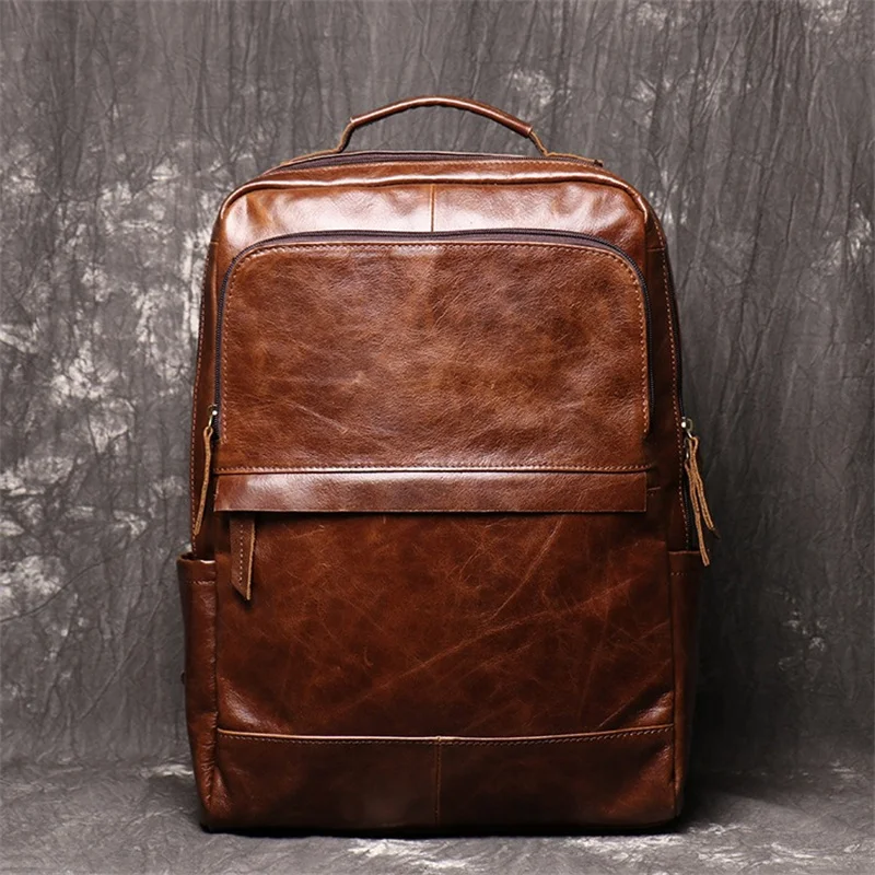 Nesitu High Quality Vintage Coffee Black Top Grain Genuine Leather 14'' Laptop Women Men's Backpack Cowhide Travel Bags M1051
Nesitu High Quality Vintage Coffee Black Top Grain Genuine Leather 14'' Laptop Women Men's Backpack Cowhide Travel Bags M1051