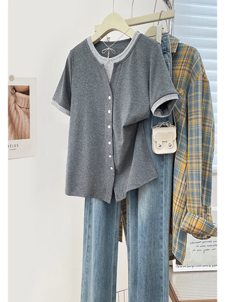 Korean Sle oulder Pure Cotton Faionable Slim Fit T-irt Women's Summer Casual Wear round Ne Long Sve Top
Korean Sle oulder Pure Cotton Faionable Slim Fit T-irt Women's Summer Casual Wear round Ne Long Sve Top