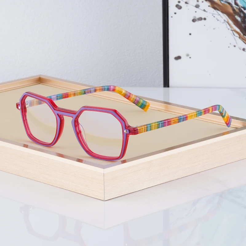 High Quality Acetate Colorful Square Glasses Frames For Men Women Japanese Style Handmade Designer Eyeglasses Fashion Eyewear
High Quality Acetate Colorful Square Glasses Frames For Men Women Japanese Style Handmade Designer Eyeglasses Fashion Eyewear