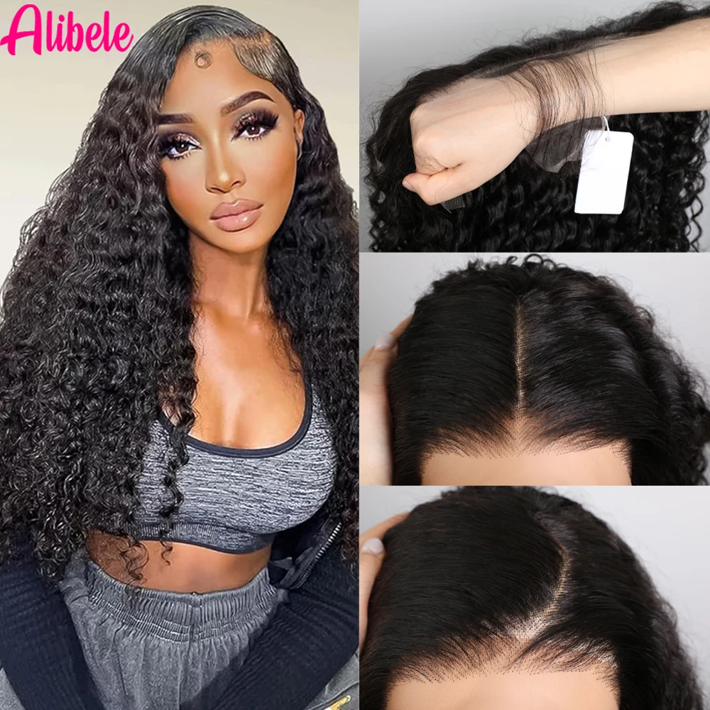 ALIBELE Human Hair Curly Lace Front Wig Transparent Lace Frontal Wig Curly Pre Plucked Natural Black 12A Virgin Hair
ALIBELE Human Hair Curly Lace Front Wig Transparent Lace Frontal Wig Curly Pre Plucked Natural Black 12A Virgin Hair