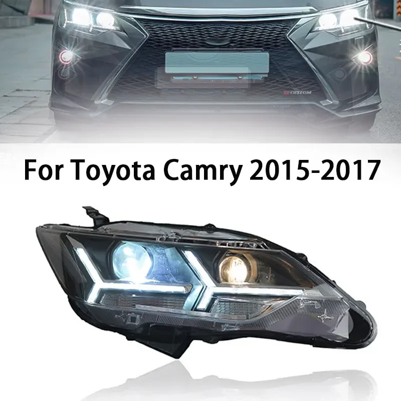 Фара для Toyota Camry, светодиодная фара 2015-2017, фары Camry DRL, указатель поворота, дальний свет, линза проектора «ангельский глаз»
Фара для Toyota Camry, светодиодная фара 2015-2017, фары Camry DRL, указатель поворота, дальний свет, линза проектора «ангельский глаз»