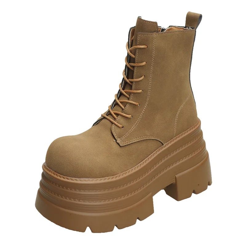 10CM Ankle Boots For Women New Winter Motorcycle Boots Wedge Heels High Platform Leather Shoes Woman Autumn Thick Sole Boot 2025
10CM Ankle Boots For Women New Winter Motorcycle Boots Wedge Heels High Platform Leather Shoes Woman Autumn Thick Sole Boot 2025