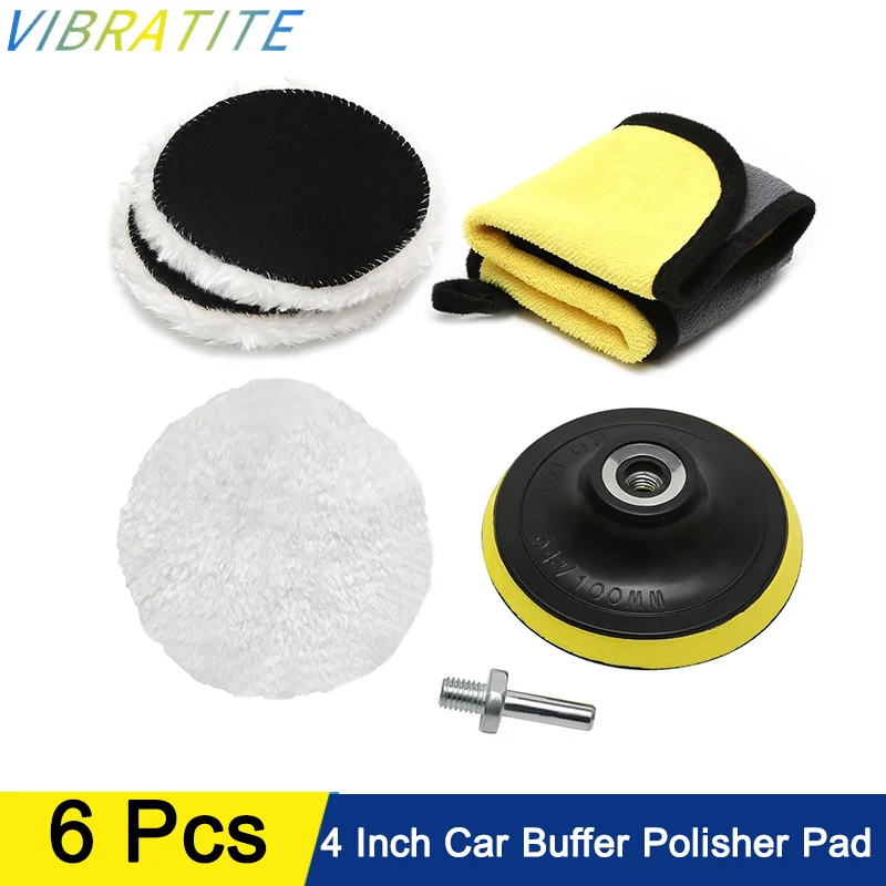 4-дюймовые автомобильные полировальные подушечки, 6 шт. с шерстяной полировальной подушечкой, насадка для дрели, полировальные подушечки, автомобильная салфетка для полировки автомобиля
4-дюймовые автомобильные полировальные подушечки, 6 шт. с шерстяной полировальной подушечкой, насадка для дрели, полировальные подушечки, автомобильная салфетка для полировки автомобиля