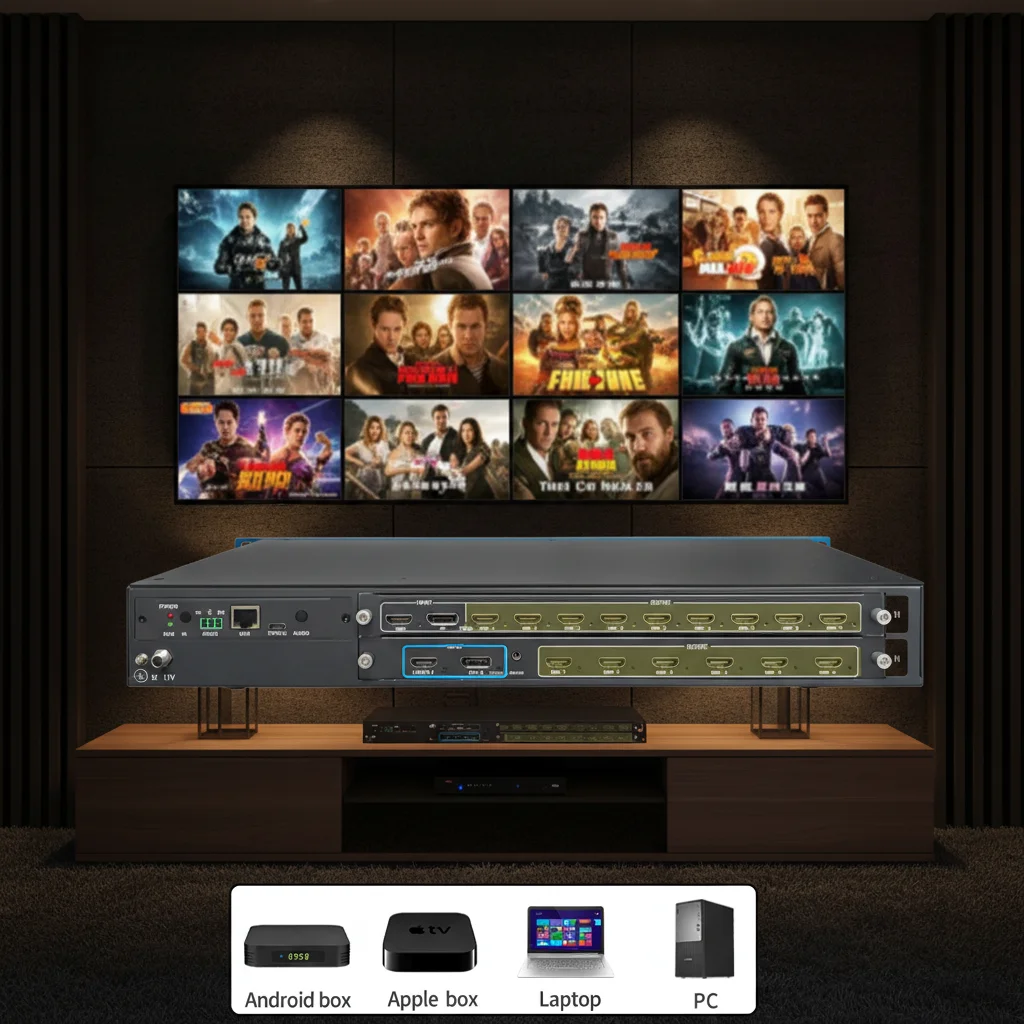 8K Ultra HD Video Wall Processor & Controller for LED/LCD Walls, Multi-Screen Display, Control Rooms & VR
8K Ultra HD Video Wall Processor & Controller for LED/LCD Walls, Multi-Screen Display, Control Rooms & VR