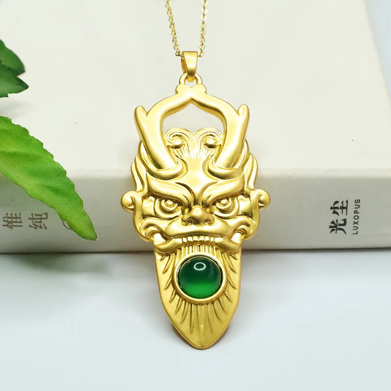 Green agate jaw canthus faucet pendant ice green chalcedony zodiac dragon necklace
Green agate jaw canthus faucet pendant ice green chalcedony zodiac dragon necklace