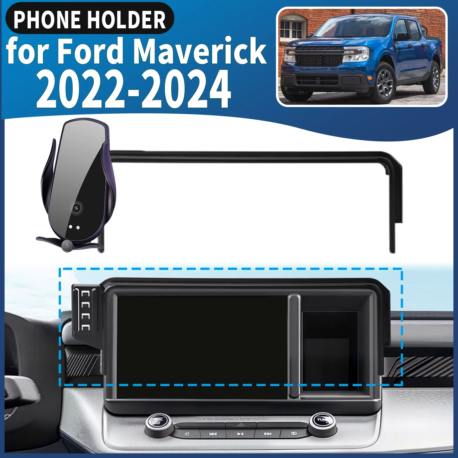 for Ford Maverick 2022 2023 2024 Car Phone Holder Mount Vehicle-Specific GPS Navigation Easy Installation accessoires
for Ford Maverick 2022 2023 2024 Car Phone Holder Mount Vehicle-Specific GPS Navigation Easy Installation accessoires