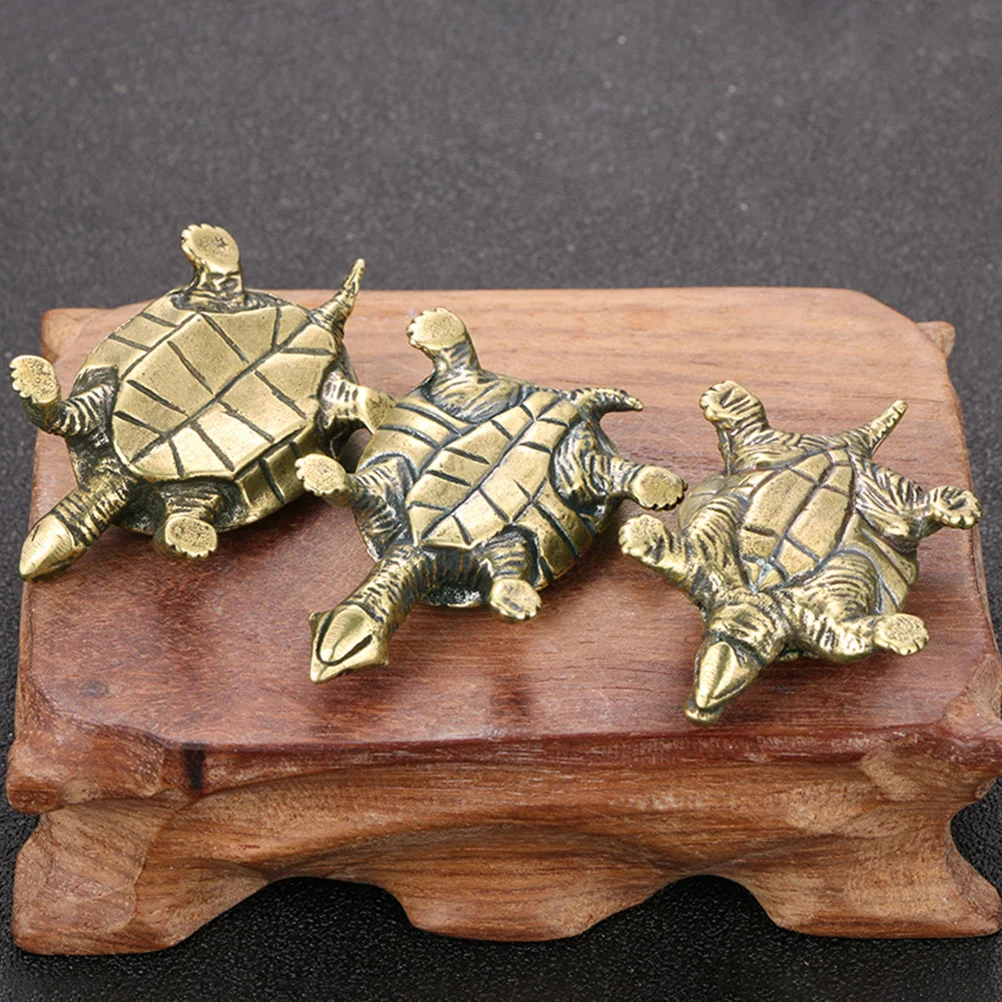 3pcs Brass Turtle Sculpture Decor Mini Statues Retro Tabletop Small Tortoise Modeling Fadeless Craft Lovely Adornment Home
3pcs Brass Turtle Sculpture Decor Mini Statues Retro Tabletop Small Tortoise Modeling Fadeless Craft Lovely Adornment Home