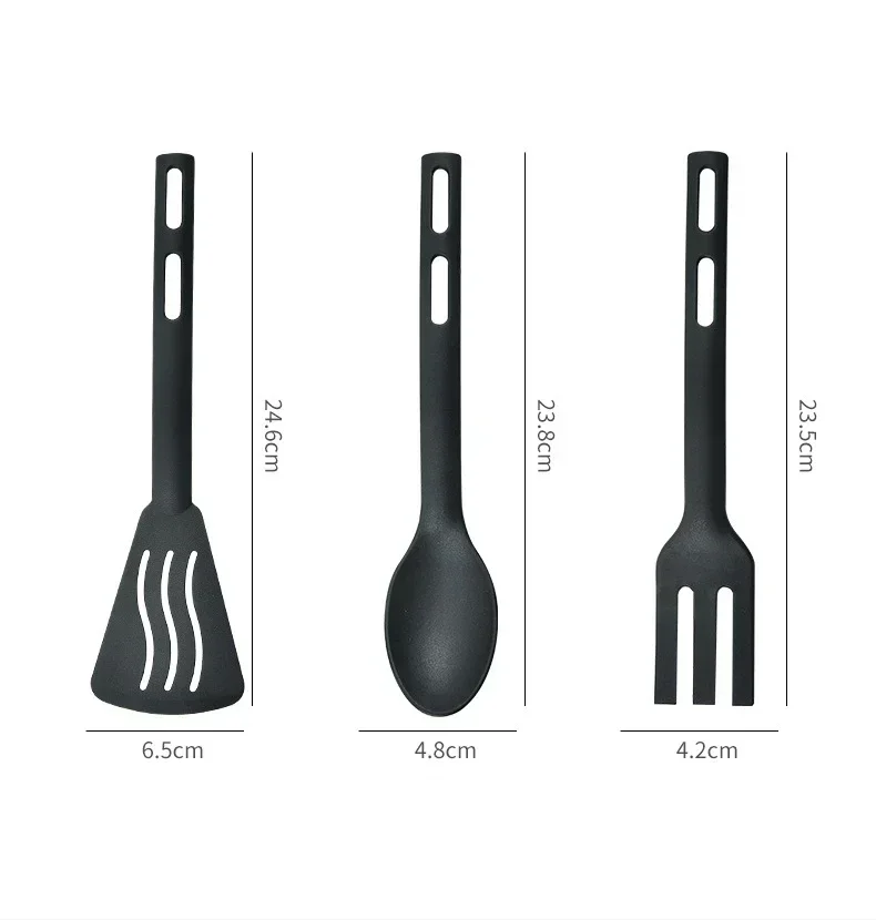 1/3PCS Nylon Kitchen Utensils Set Kitchen Cooking Tools Slotted Turner Solid Spoon Fork Children Spade Fork Spoon Dinnerware
1/3PCS Nylon Kitchen Utensils Set Kitchen Cooking Tools Slotted Turner Solid Spoon Fork Children Spade Fork Spoon Dinnerware