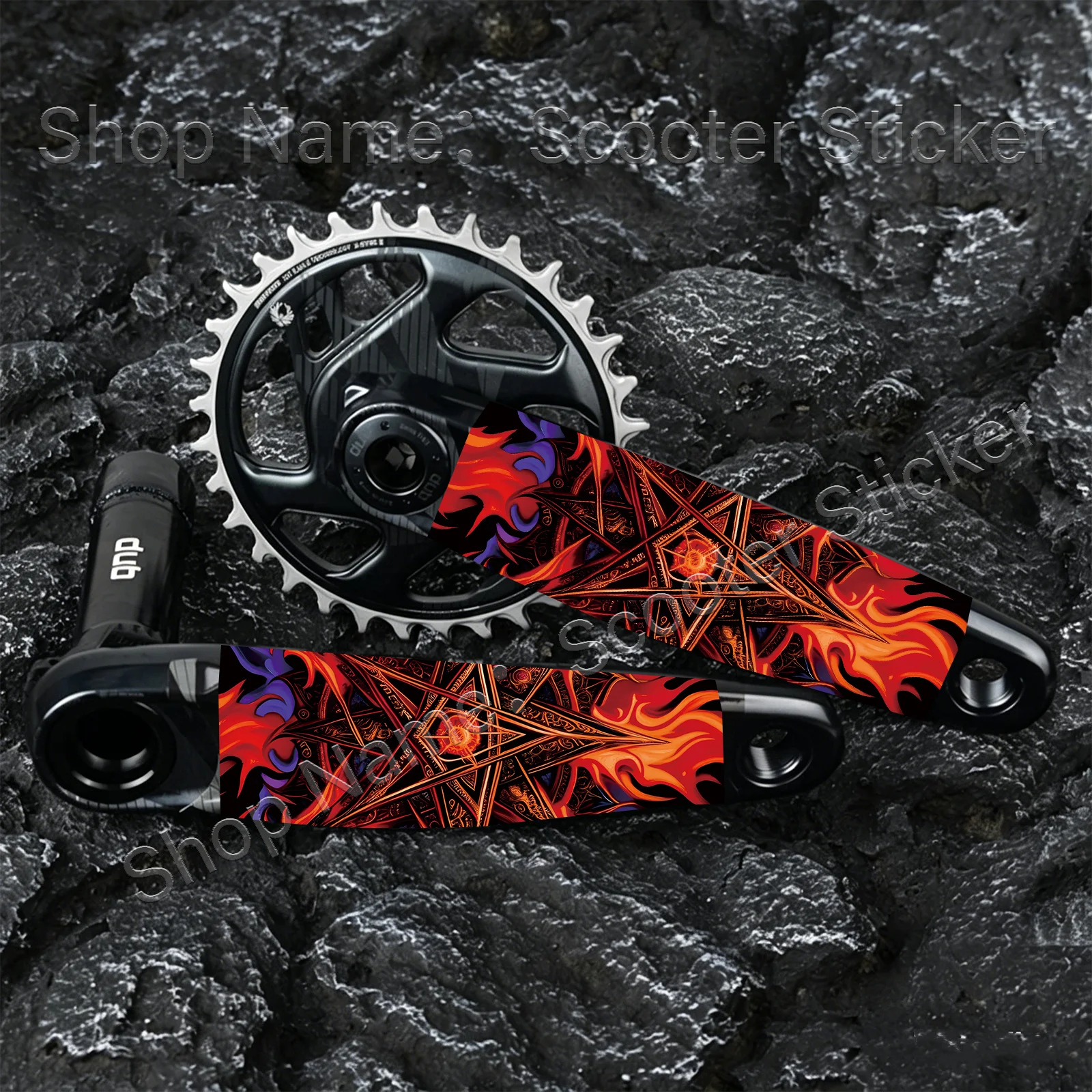 1 Pair Flame Pentagram Bike Crank Arm Stickers, Waterproof Scratch Resistant MTB Road Bike Crank Protective Film
1 Pair Flame Pentagram Bike Crank Arm Stickers, Waterproof Scratch Resistant MTB Road Bike Crank Protective Film