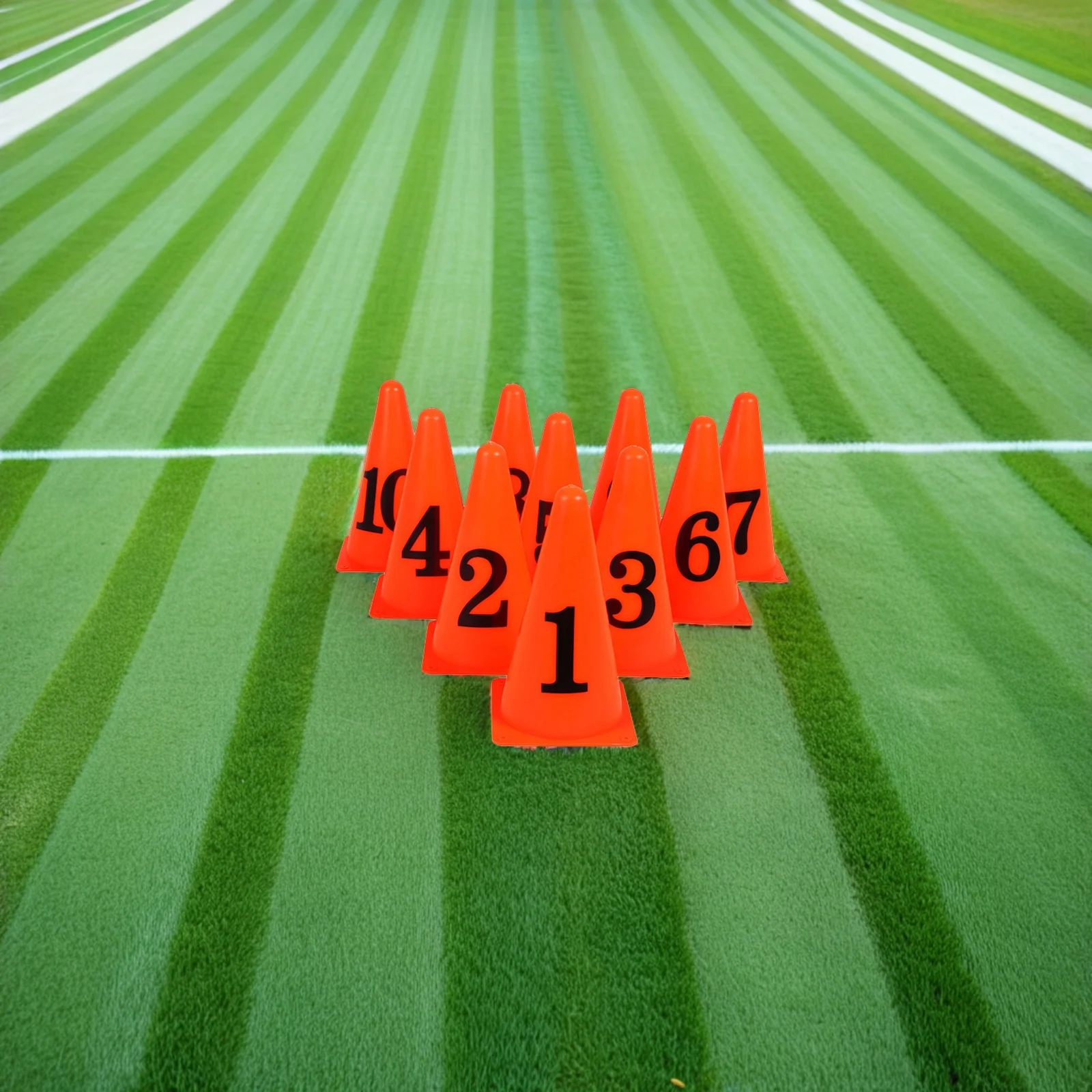 10Pcs Marker Cones Durable Pe Material Bright Orange Black Football Training Sign Marker Bucket Obstacle for Indoor Outdoor
10Pcs Marker Cones Durable Pe Material Bright Orange Black Football Training Sign Marker Bucket Obstacle for Indoor Outdoor