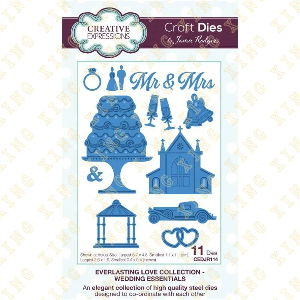 Love Wedding Essentials Metal Die Cutting 2023 New Die Molds Scrapbooking Paper Making for DIY Cuts Crafts Big Dies 2023 New
Love Wedding Essentials Metal Die Cutting 2023 New Die Molds Scrapbooking Paper Making for DIY Cuts Crafts Big Dies 2023 New