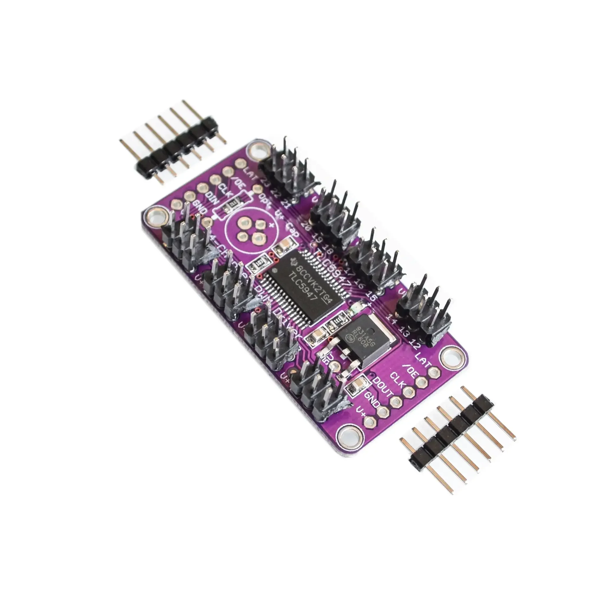 TLC5947 12-Bit 24-Channel PWM LED Driver Module With Internal Oscillator 12 Bit 3-5.5V
TLC5947 12-Bit 24-Channel PWM LED Driver Module With Internal Oscillator 12 Bit 3-5.5V