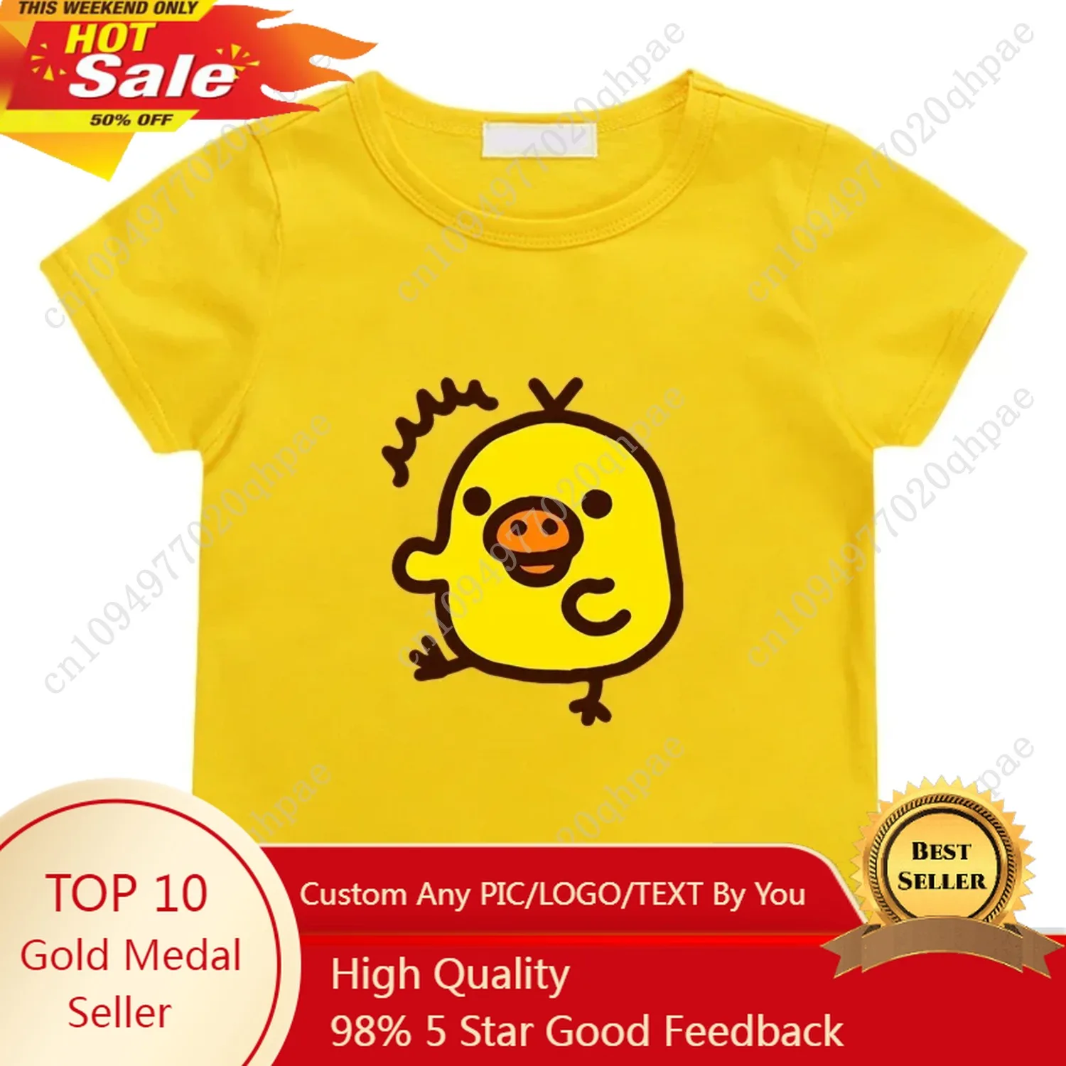 Kiiroitori Yellow Chick Kawaii Print T-shirt for Children Boys and Girls 100% Cotton Tee-shirt Casual Short Sleeve Summer Tshirt
Kiiroitori Yellow Chick Kawaii Print T-shirt for Children Boys and Girls 100% Cotton Tee-shirt Casual Short Sleeve Summer Tshirt