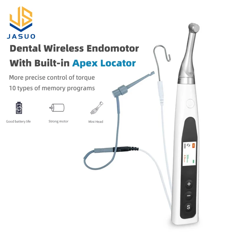 2 IN 1 Dental Wireless Endomotor With Built-in Apex Locator Cordless Endodontic Motor with 1:1 Contra Angle Dentistry Equipment
2 IN 1 Dental Wireless Endomotor With Built-in Apex Locator Cordless Endodontic Motor with 1:1 Contra Angle Dentistry Equipment