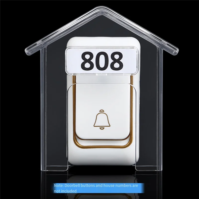 A63X-Wireless Doorbell Waterproof Cover Transparent Plastic Rain Protection Cover Doorbell Protective Cover
A63X-Wireless Doorbell Waterproof Cover Transparent Plastic Rain Protection Cover Doorbell Protective Cover