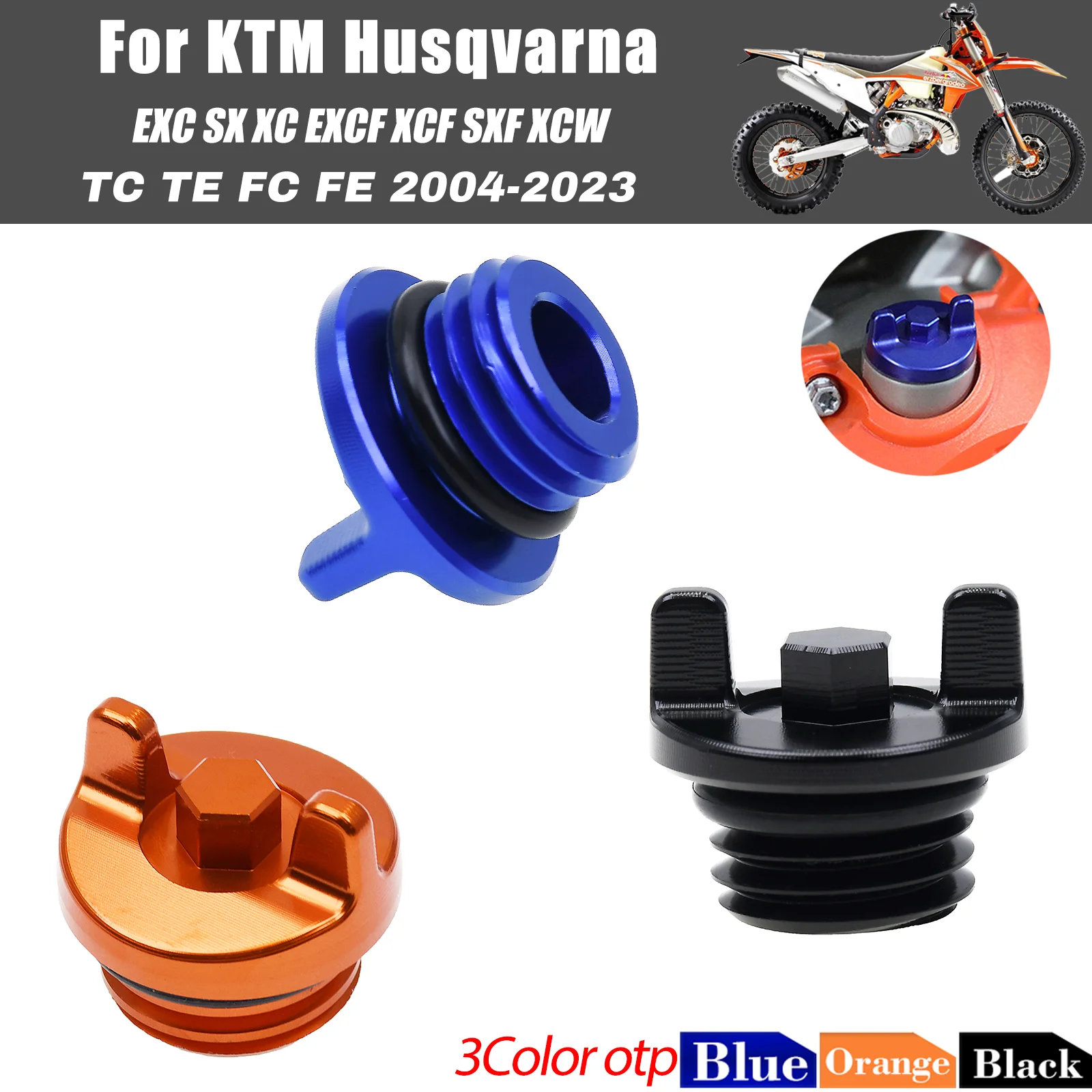 CNC Aluminum Anti-Leak Engine Oil Filler Plug Cap Cover For KTM EXC EXC-F 250 300 530 690 790 XC XCF SX SXF Motocross Mod Parts
CNC Aluminum Anti-Leak Engine Oil Filler Plug Cap Cover For KTM EXC EXC-F 250 300 530 690 790 XC XCF SX SXF Motocross Mod Parts