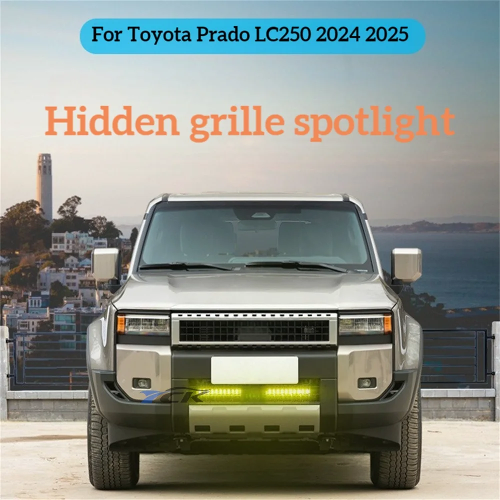 Grille LED light bar for 2024 2025 Prado LC250 ultra bright spotlight DRL Daytime Running Lights
Grille LED light bar for 2024 2025 Prado LC250 ultra bright spotlight DRL Daytime Running Lights
