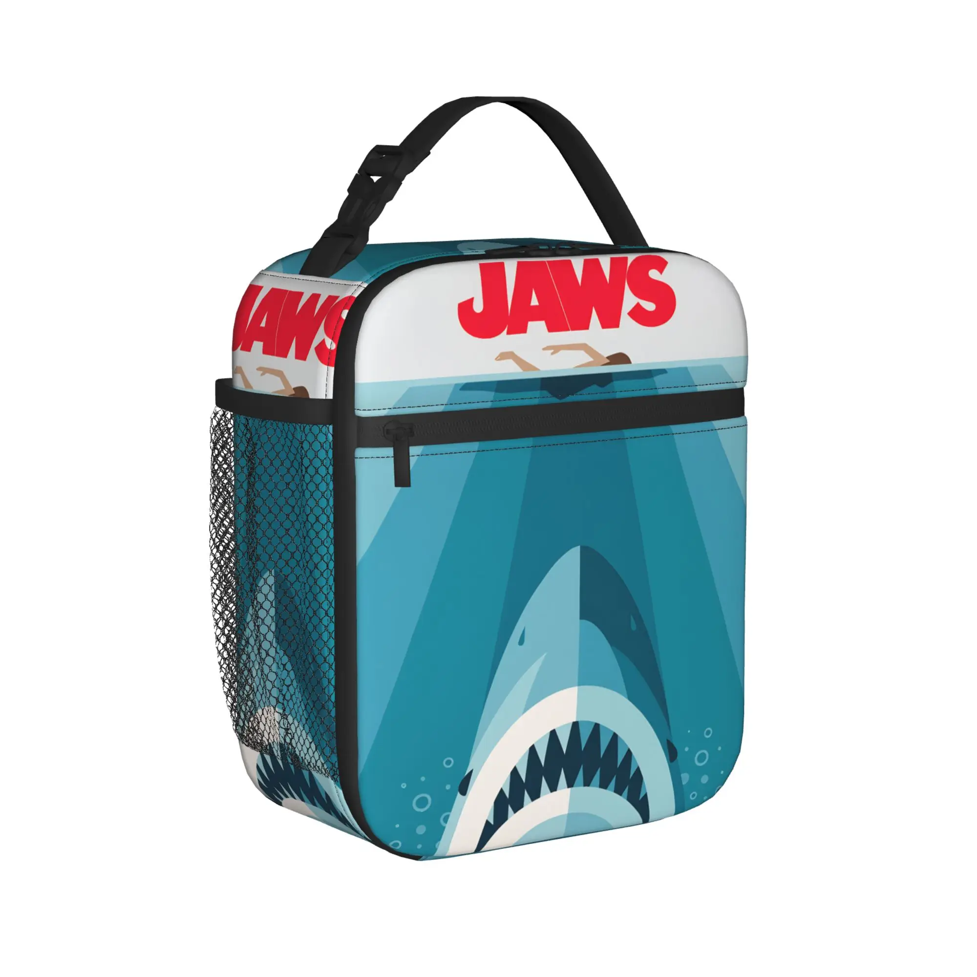 Jaws Movie Lunch Bag Portable Zipper Lunch Box Unisex Office Print Cooler Bag Cute Oxford Tote Food Bags
Jaws Movie Lunch Bag Portable Zipper Lunch Box Unisex Office Print Cooler Bag Cute Oxford Tote Food Bags