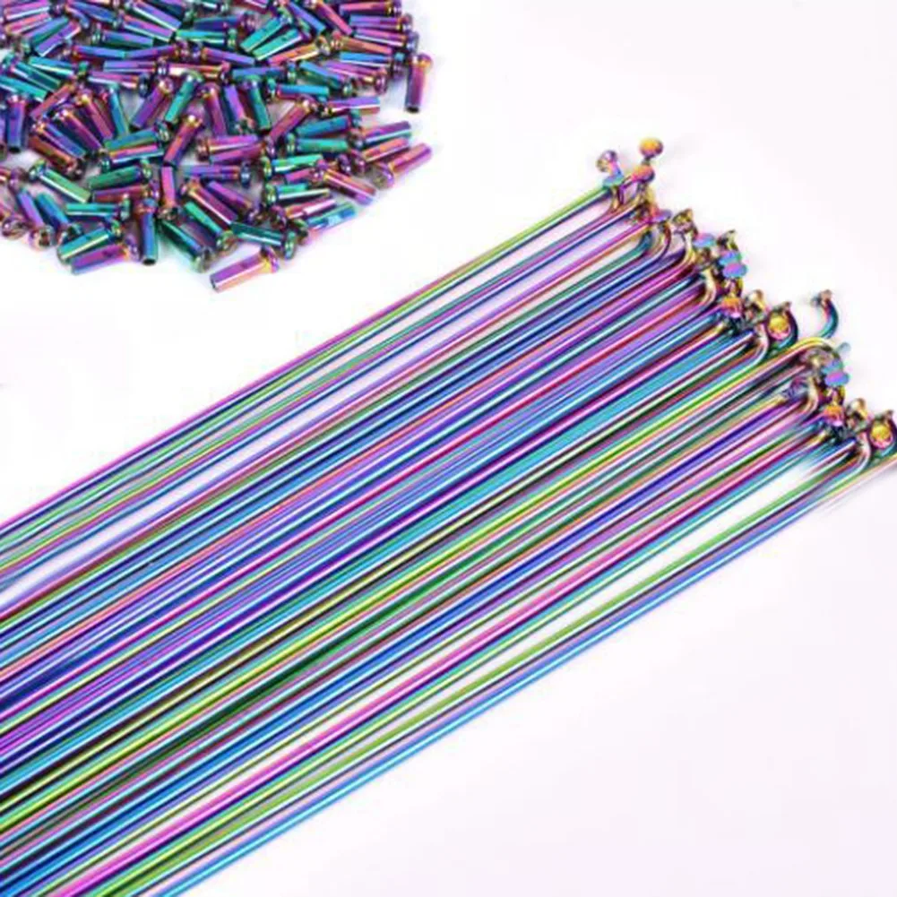 Hot Sale High Quality Cycling Spokes 304 Stainless Steel Colorful Mountain / Road Bike 259/261/271/273/291/293MM
Hot Sale High Quality Cycling Spokes 304 Stainless Steel Colorful Mountain / Road Bike 259/261/271/273/291/293MM