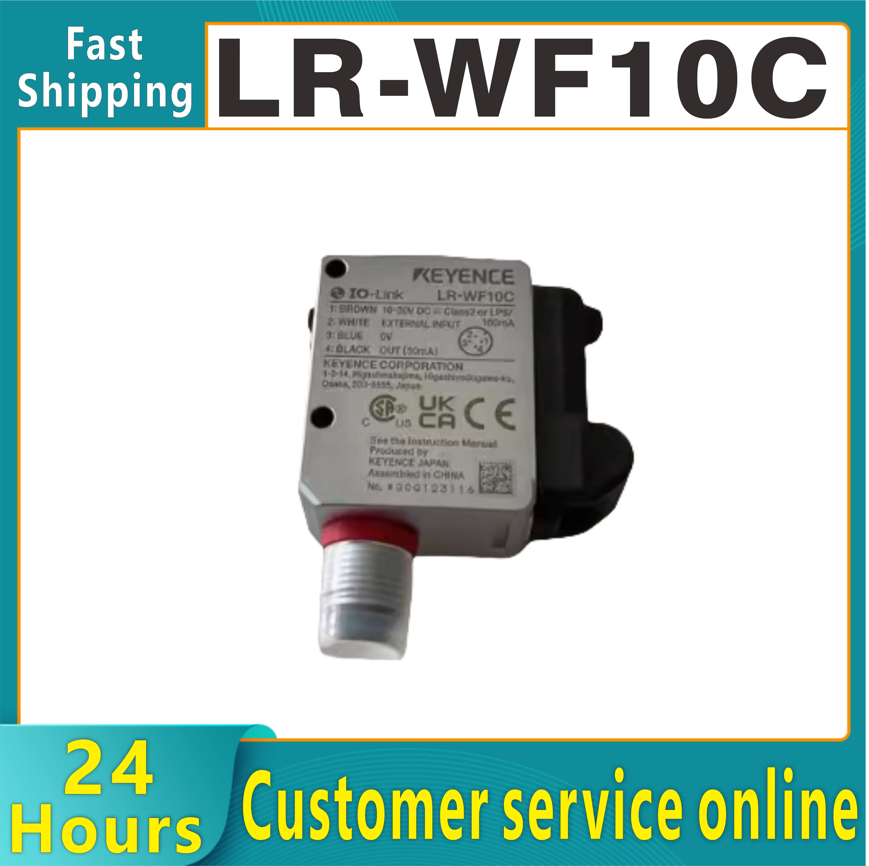 Оригинальный KEYENCE LR-WF10 LR-WF10C встроенный фотоэлектрический датчик белого света
Оригинальный KEYENCE LR-WF10 LR-WF10C встроенный фотоэлектрический датчик белого света