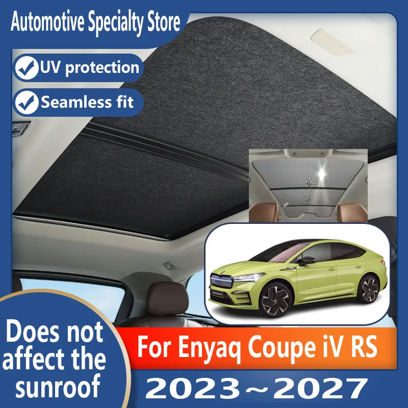 For Enyaq Coupe iV RS 2023~2027 Car Panoramic Sunroof Insulation Roof Visor Electrostatic Adsorption Suede Fabric Sun Protection
For Enyaq Coupe iV RS 2023~2027 Car Panoramic Sunroof Insulation Roof Visor Electrostatic Adsorption Suede Fabric Sun Protection