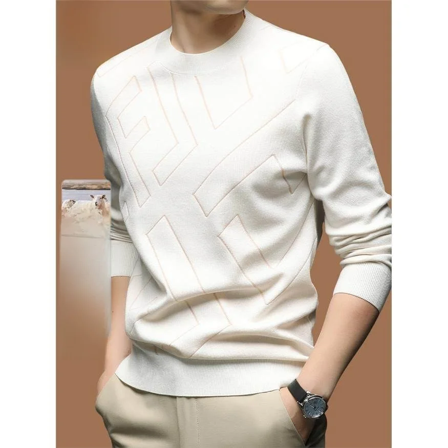 Шерстяной вязаный свитер с круглым вырезом для мужчин: модный, базовый, повседневный, удобный, дышащий, теплый, для весны и осени
Шерстяной вязаный свитер с круглым вырезом для мужчин: модный, базовый, повседневный, удобный, дышащий, теплый, для весны и осени