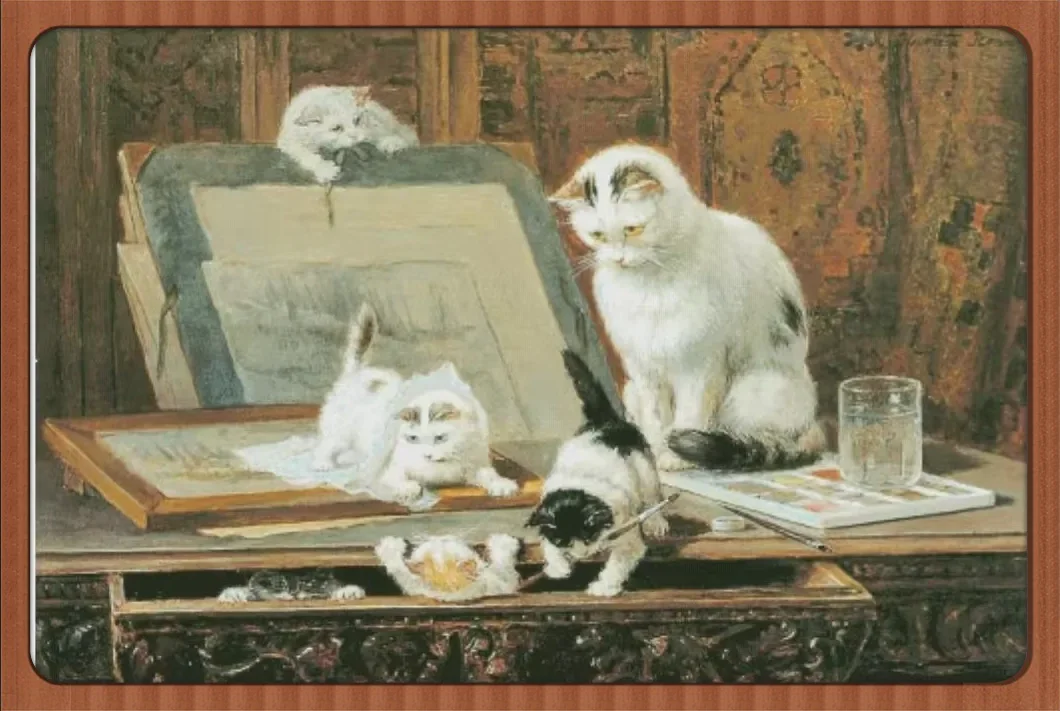 Набор для вышивания крестиком «Урок живописи с кошкой», 18CT/14CT, без разметки, высшего качества, для рукоделия, декора дома
Набор для вышивания крестиком «Урок живописи с кошкой», 18CT/14CT, без разметки, высшего качества, для рукоделия, декора дома