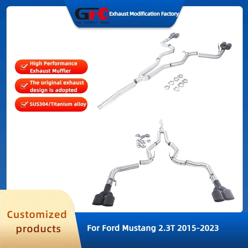 GFC Catback Valvetronic Muffler for Ford Mustang 2.3T 2015-2023 High-Performance Exhaust System SUS304 Car Accessories 76mm Pipe
GFC Catback Valvetronic Muffler for Ford Mustang 2.3T 2015-2023 High-Performance Exhaust System SUS304 Car Accessories 76mm Pipe