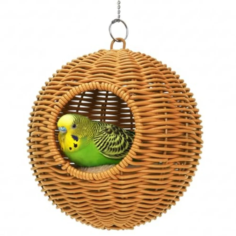 Steel Frame Bird Nest for Cage, Washable Small Bird Bed Chewproof with Plush Pad, Hammock Hideout Lay Eggs Parakeet Nest Sleep,
Steel Frame Bird Nest for Cage, Washable Small Bird Bed Chewproof with Plush Pad, Hammock Hideout Lay Eggs Parakeet Nest Sleep,