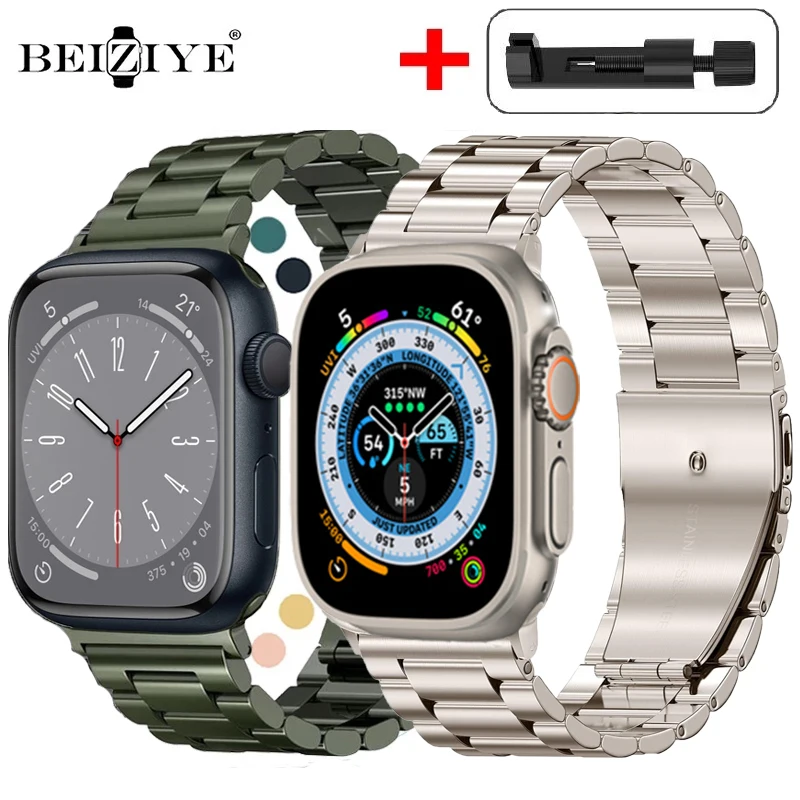 Ремешок металлический для Apple Watch Series 8 7 6 SE 5 45 мм 41 мм 40 мм 44 мм, классический браслет из нержавеющей стали для iWatch Ultra 49 мм 42 мм Correa
Ремешок металлический для Apple Watch Series 8 7 6 SE 5 45 мм 41 мм 40 мм 44 мм, классический браслет из нержавеющей стали для iWatch Ultra 49 мм 42 мм Correa