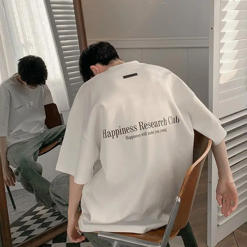 Korean high street heavyweight t shirt men small neckline short sleeved summer oversize design niche simple half sleeved T-shirt
Korean high street heavyweight t shirt men small neckline short sleeved summer oversize design niche simple half sleeved T-shirt
