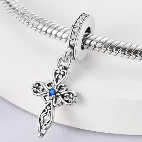 Cross Charm 925 Silver Fit Original Bracelet Making Pendant For Woman Fine Jewelry
Cross Charm 925 Silver Fit Original Bracelet Making Pendant For Woman Fine Jewelry