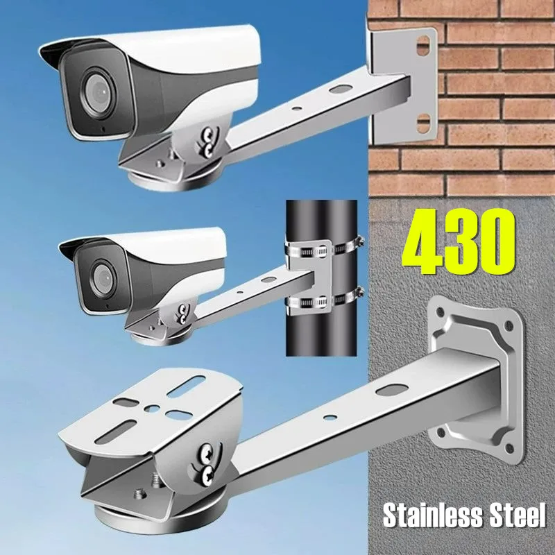 New CCTV Camera Mounting Bracket 430 Stainless Steel Thickened Surveillance Security Camera Hoop Pole Wall Corner Mount Support
New CCTV Camera Mounting Bracket 430 Stainless Steel Thickened Surveillance Security Camera Hoop Pole Wall Corner Mount Support