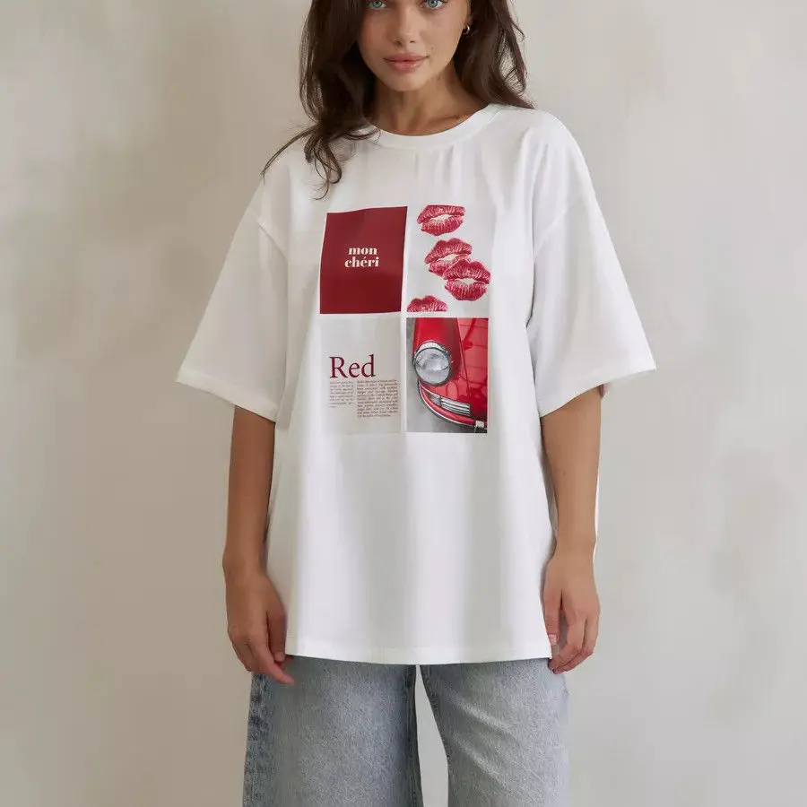European and American hot girls American design and print chic cotton short-sleeved high street retro ins T-shirt for women
European and American hot girls American design and print chic cotton short-sleeved high street retro ins T-shirt for women