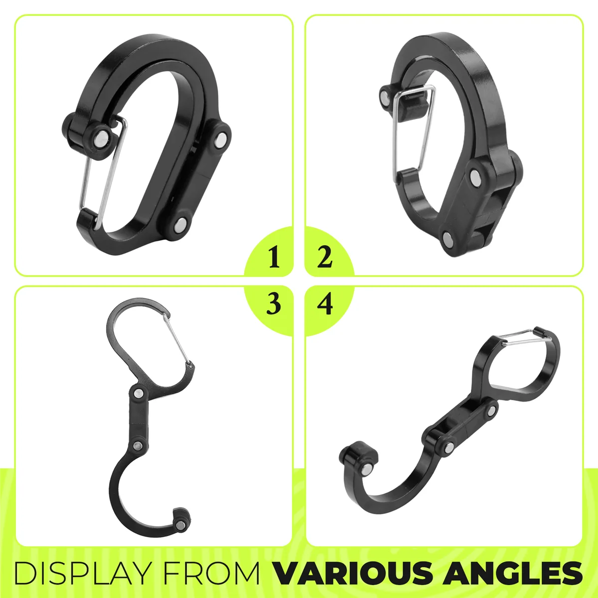 A03V Многофункциональный D-образный брелок-карабин, вращающийся на 360° крючок для кемпинга, пеших прогулок, путешествий (черный)
A03V Многофункциональный D-образный брелок-карабин, вращающийся на 360° крючок для кемпинга, пеших прогулок, путешествий (черный)
