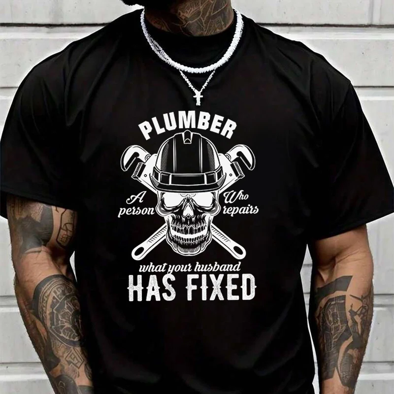 Men Black New T-Shirt The Skull Reads A Person Who Repairs What Your Husband Adventure Casual Round Neck Top Tee Printed Tshirt
Men Black New T-Shirt The Skull Reads A Person Who Repairs What Your Husband Adventure Casual Round Neck Top Tee Printed Tshirt