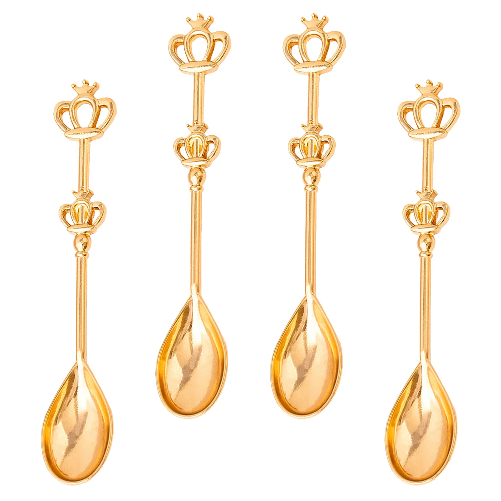 4Pcs Stainless Steel Coffee Spoon Crown Shape Creative Drinking Spoons for Milk Sugar Seasoning Home Kitchen Decor Golden
4Pcs Stainless Steel Coffee Spoon Crown Shape Creative Drinking Spoons for Milk Sugar Seasoning Home Kitchen Decor Golden