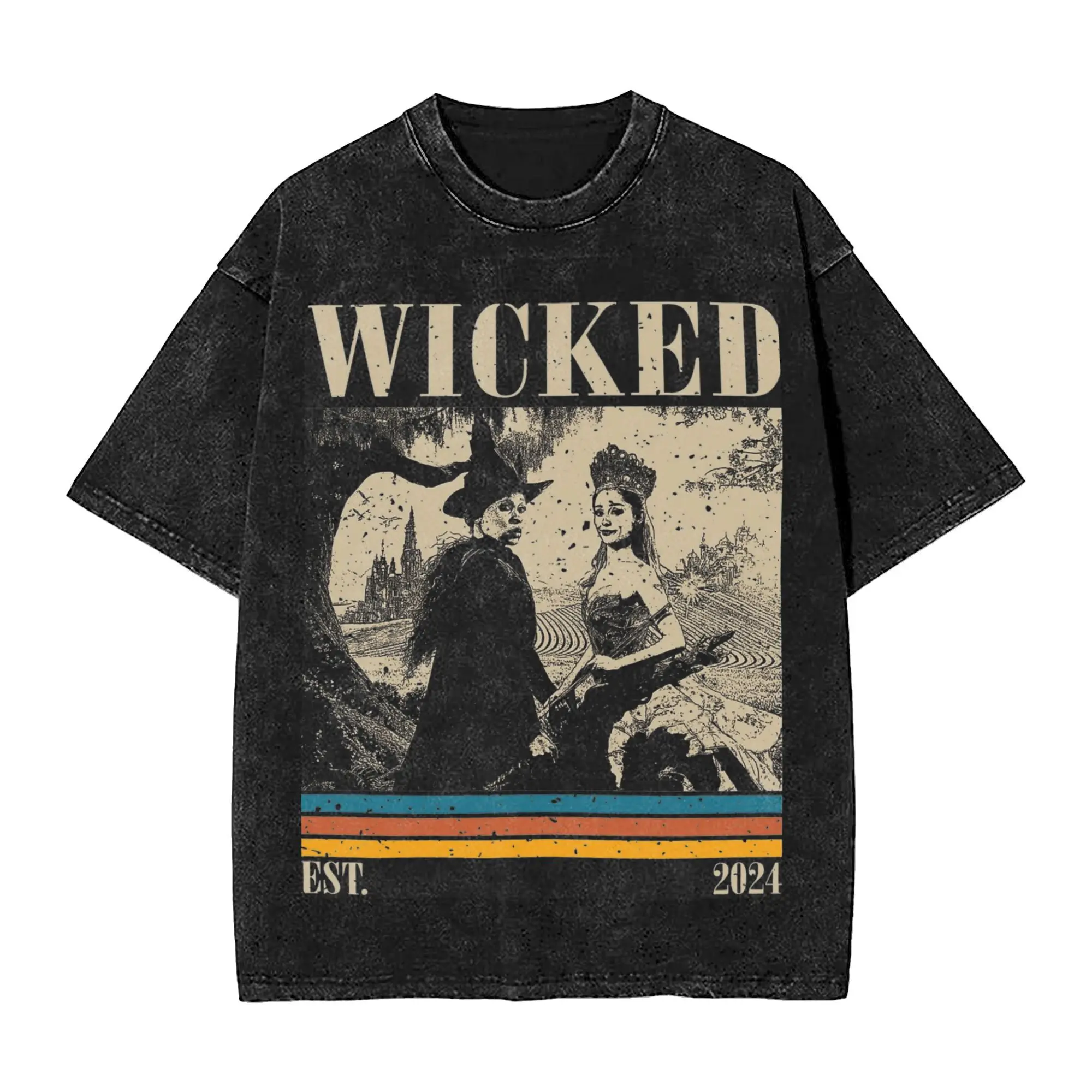 Мужские и женские футболки Wased Wicked Musical Movie 2024, рубашка с принтом, наряд, большие футболки с Глиндадой и Эльфабой
Мужские и женские футболки Wased Wicked Musical Movie 2024, рубашка с принтом, наряд, большие футболки с Глиндадой и Эльфабой