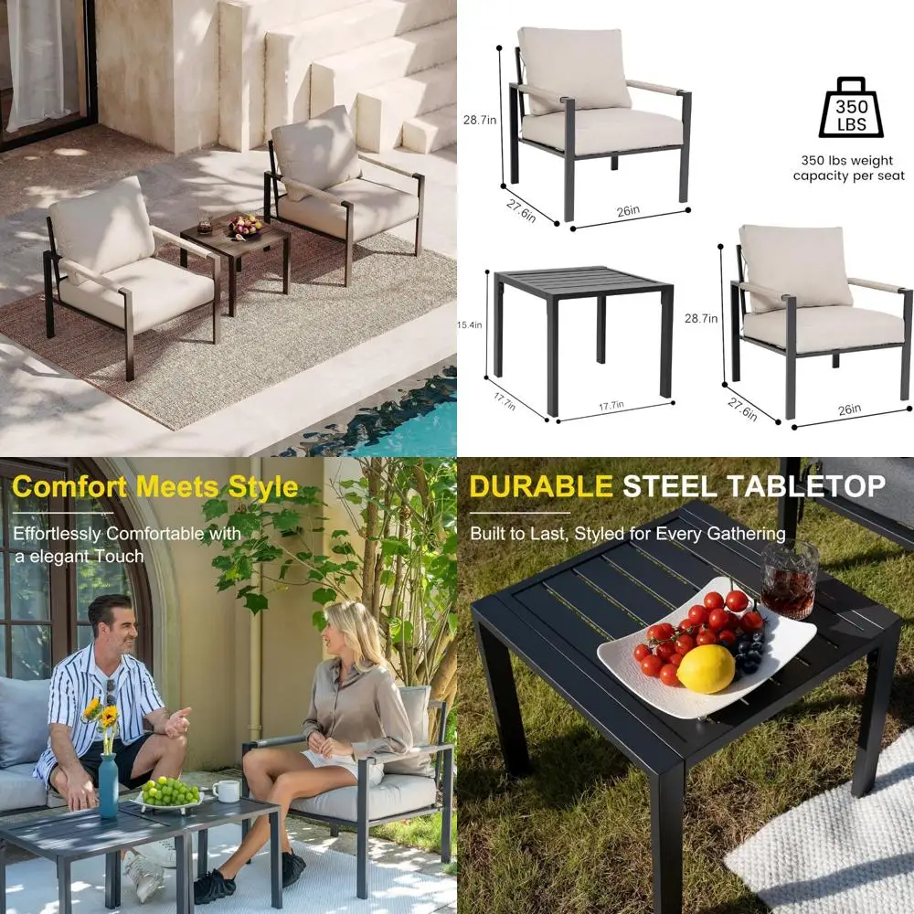 Набор для бесед в патио Sundale Outdoor из 3 предметов из ротанга, включая 2 кресла и 1 приставной столик, плюс одиночный диван с Cushio
Набор для бесед в патио Sundale Outdoor из 3 предметов из ротанга, включая 2 кресла и 1 приставной столик, плюс одиночный диван с Cushio