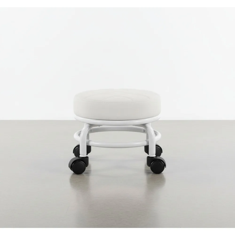 Low Rolling Stool PU Leather Step Stool on Wheels for Home Office Garage Shop Mechanic Yoga White
Low Rolling Stool PU Leather Step Stool on Wheels for Home Office Garage Shop Mechanic Yoga White
