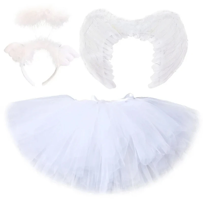 White Angel Fairy Tutu Skirt for Girls Christmas Halloween Outfits for Kids Toddler Birthday Costumes Newborn Photo Shoot Tutus
White Angel Fairy Tutu Skirt for Girls Christmas Halloween Outfits for Kids Toddler Birthday Costumes Newborn Photo Shoot Tutus